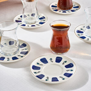 Karaca İznik 6 Kişilik 12 Parça Çay Seti 12 cm