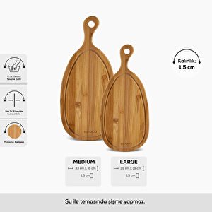 Karaca Havin 2'li Kesme Ve Sunum Tahtası görseli 2