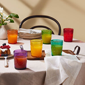 Karaca Colorato 6'lı Su Bardağı Seti Renkli