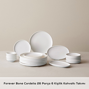 Karaca Forever Bone Cordelia 26 Parça 6 Kişilik Kahvaltı Takımı görseli 3