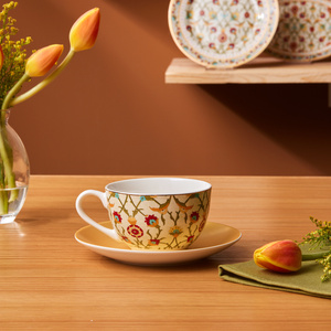 Karaca Nevra Çay Fincanı Ve Tabağı 220 Ml  görseli 1