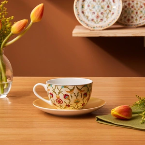Karaca Nevra Çay Fincanı Ve Tabağı 220 Ml  görseli 5