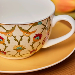 Karaca Nevra Çay Fincanı Ve Tabağı 220 Ml  görseli 3
