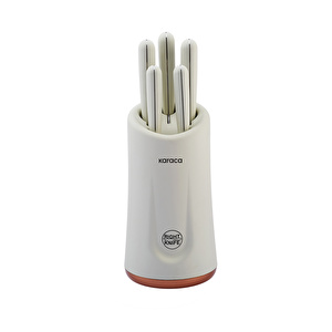 Karaca Right Knife Soft Touch 6 Parça Bıçak Seti Cream görseli 7
