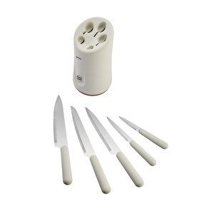 Karaca Right Knife Soft Touch 6 Parça Bıçak Seti Cream görseli 9