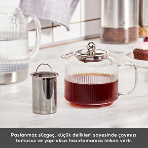 Karaca Kelly İndüksiyon Tabanlı Borosilikat Cam Midi Çaydanlık görseli 6