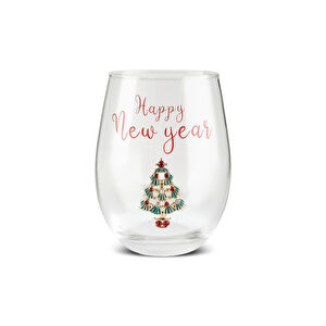 Karaca New Year Yılbaşı Çam Ağaçlı Meşrubat Bardağı 535 Ml görseli 1