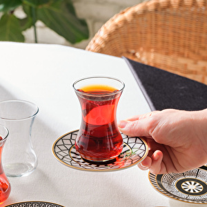 Karaca Helenistik 6 Kişilik 12 Parça Çay Seti 130 Ml görseli 2