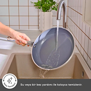 Karaca x Refika Swiss Crystal Creamy Metal Karnıyarık Tenceresi 26 cm görseli 9