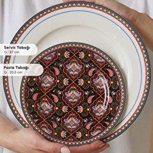 Karaca Forever Bone Agra 24 Parça 6 Kişilik Yemek Takımı görseli 8