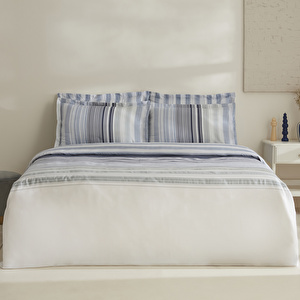 Karaca Home Nolan %100 Pamuk Çift Kişilik Nevresim Takımı Multicolor  görseli 1