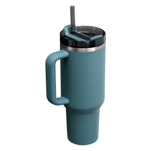 Stanley The Quencher Flowstate Tumbler Pipetli Termos Bardak 1,18L Blue Spruce görseli 2