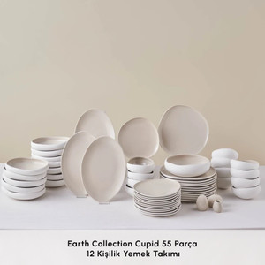 Karaca Earth Collection Cupid 55 Parça 12 Kişilik Yemek Takımı