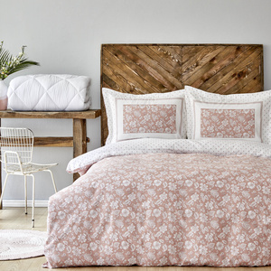 Karaca Home Celerina %100 Pamuk Nevresim Takımı King Size Pembe görseli 2