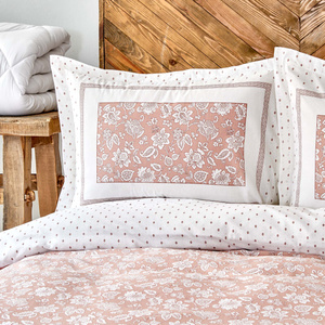 Karaca Home Celerina %100 Pamuk Nevresim Takımı King Size Pembe görseli 3