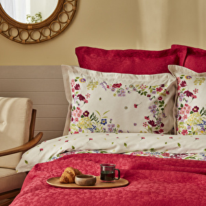 Karaca Home Lisette Pamuk Çift Kişilik Düet Set Fuşya görseli 4