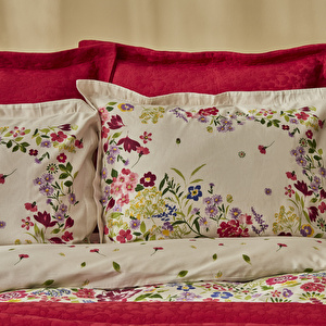Karaca Home Lisette Pamuk Çift Kişilik Düet Set Fuşya görseli 5