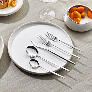 Karaca New Porto Platin 12 Kişilik 60 Parça Çatal Kaşık Bıçak Takımı
