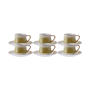Karaca Organik 6 Kişilik Kahve Fincan Takımı 90 ml görseli 5