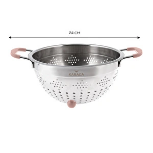 Karaca Liva Paslanmaz Çelik Rose Gold Süzgeç 24 cm  görseli 2