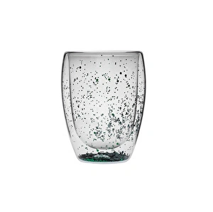 Karaca Pia Green Glitter Su Bardağı 350 ml görseli 4
