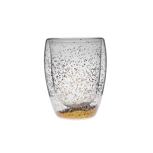 Karaca Pia Golden Glitter Su Bardağı 350 ml görseli 4