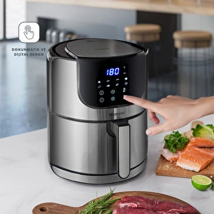 Homend Airfryday 2502h 8 Farklı Program, Dokunmatik Ekran Airfryer 5L görseli 3