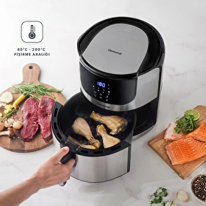 Homend Airfryday 2502h 8 Farklı Program, Dokunmatik Ekran Airfryer 5L görseli 5