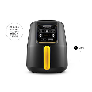Karaca Air Pro Cook Köz XL Airfryer Black Gold 4L görseli 4