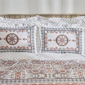 Karaca Home Aprika %100 Pamuk Tek Kişilik Nevresim Takımı Antrasit görseli 2
