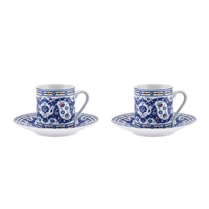 Karaca Gülhane 2 Kişilik Kahve Fincan Takımı 80 ml görseli 1