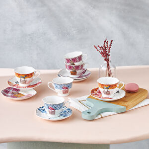 Karaca Madagaskar 6 Kişilik Kahve Fincan Takımı 80 ml