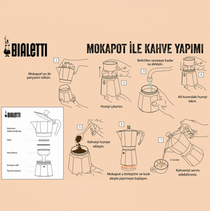 Bialetti Venüs Mokapot Mavi 4 Cup görseli 2