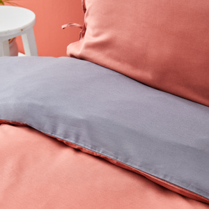 Karaca Home Basic Tek Kişilik Nevresim Takımı Antrasıt-Terra Cota  görseli 4