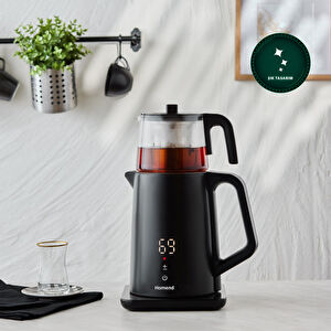 Homend Royaltea Cooltouch 1795H Dokunmatik El Yakmaz Gövdeli Paslanmaz Çelik Konuşan Çay Makinesi görseli 1