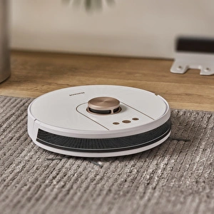 Homend Alex Laser Pro 1286H Moplu ve Haritalamalı Akıllı Robot Süpürge Beyaz Gold görseli 2