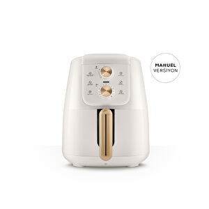 Karaca Air Pro Cook Manuel XL Airfryer Krem Gold 4 Kişilik görseli 1