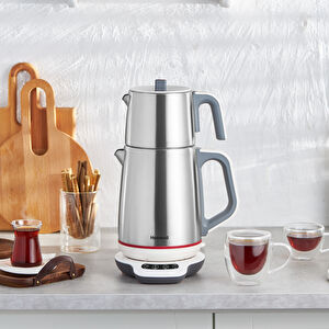 Homend Royaltea 1709H Dokunmatik Konuşan Çelik Çay Makinesi Inox