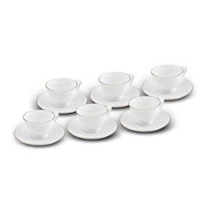 Karaca Lily 6 Kişilik Kahve Fincan Takımı 80 ml görseli 1