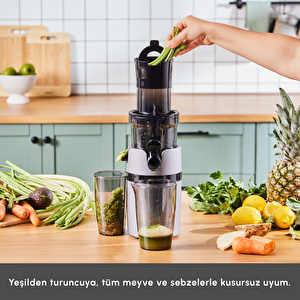 Karaca Slow Juicer Yavaş Sıkım Katı Meyve Sıkacağı görseli 5