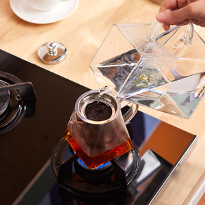 Karaca Giza Borosilikat Cam Mini Çaydanlık Takımı 0,45L & 1,5L görseli 5