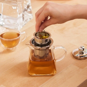 Karaca Giza Borosilikat Cam Mini Çaydanlık Takımı 0,45L & 1,5L görseli 4