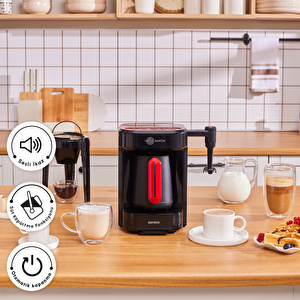 Karaca Hatır Barista Latte ve Türk Kahve Makinesi Imperial Red görseli 7