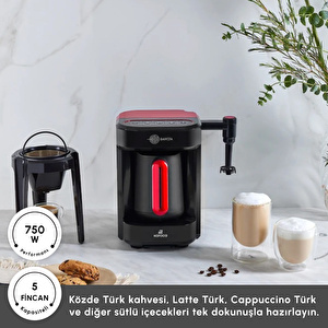 Karaca Hatır Barista Latte ve Türk Kahve Makinesi Imperial Red görseli 8