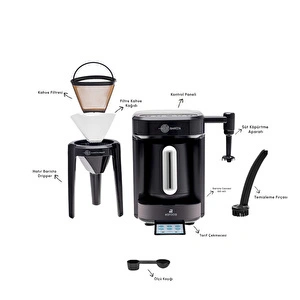 Karaca Hatır Barista Latte ve Türk Kahve Makinesi Pearl White görseli 4