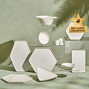 Karaca Red Carpet Collection Stream Bone Geo 59 Parça 12 Kişilik Yemek Takımı Gold