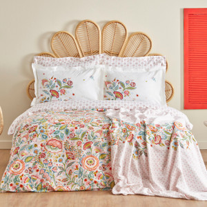 Karaca Home Sarthe %100 Pamuk Çift Kişilik Nevresim Pike Hediyeli Takım Multicolor