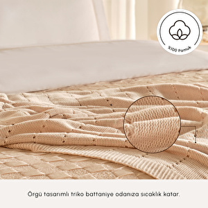 Karaca Home Bride Carina 80 Tel %100 Pamuk 8 Parça Evlilik Paketi Gold  görseli 4
