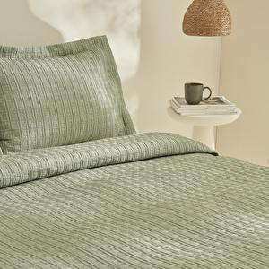 Karaca Home Cool Touch Çift Kişilik Yatak Örtüsü Yeşil  görseli 4