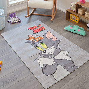 Kaşmir Halı Tom Ve Jerry Dekoratif Art Çocuk/Genç 100x150 cm görseli 1